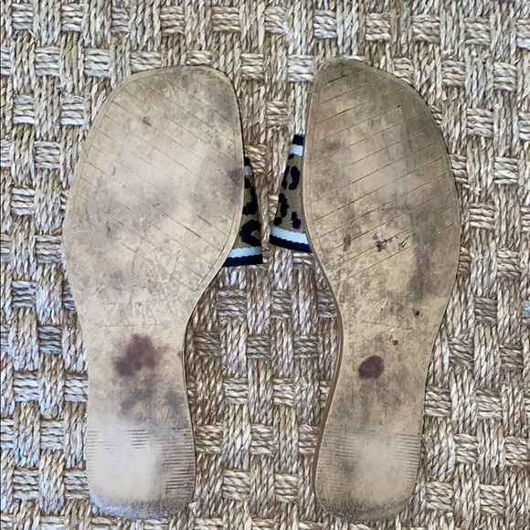 Zara Leopard Print Women's Sandals - Picture 5 of 6